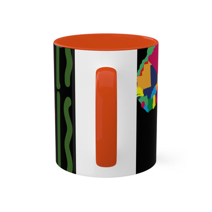 THE AFRICA MAP Colorful Mugs, 11oz by SobG Designs