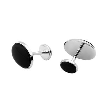 Onyx Sterling Silver Cufflinks