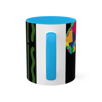 THE AFRICA MAP Colorful Mugs, 11oz by SobG Designs