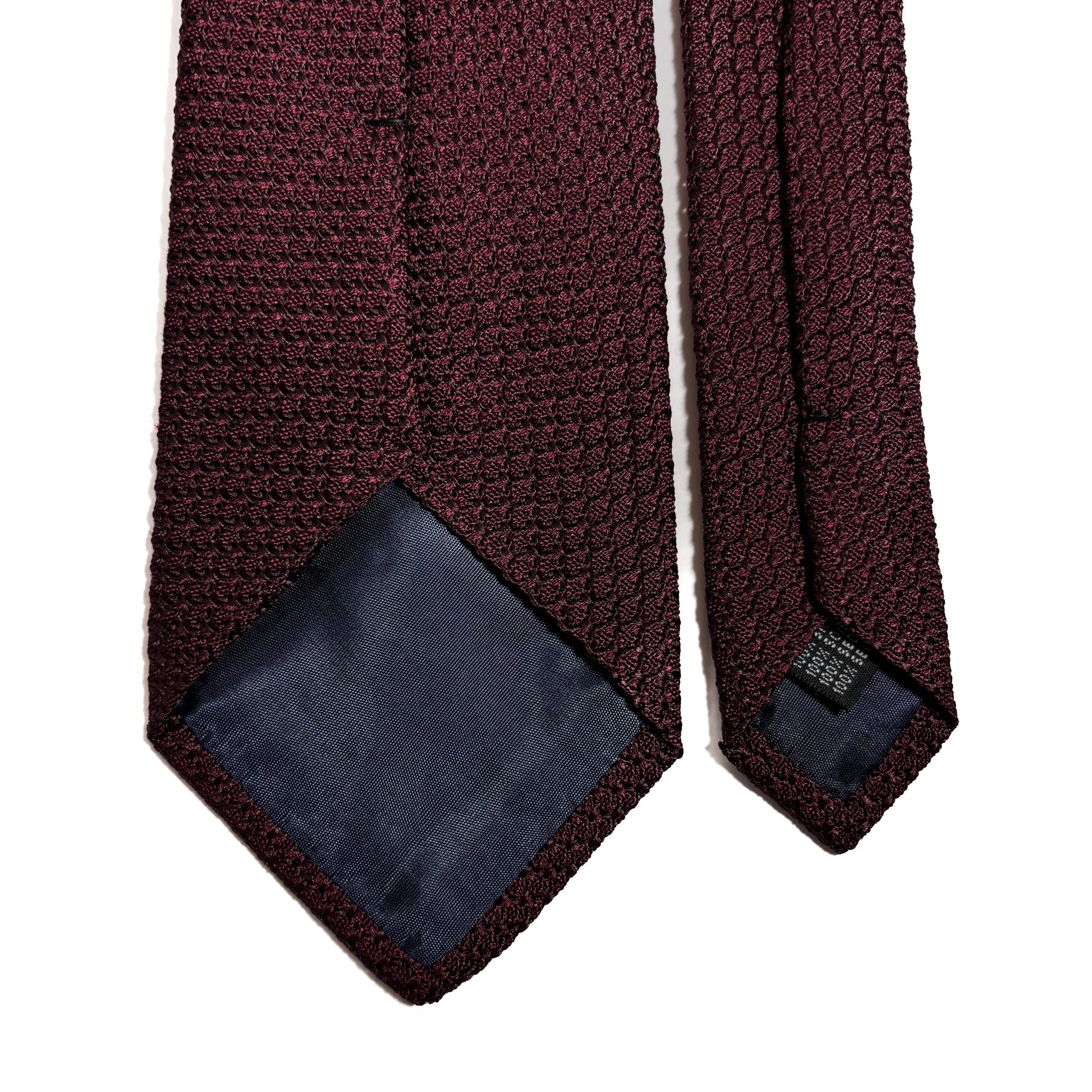 Burgundy Silk Grenadine Tie (Garza Grossa)-3