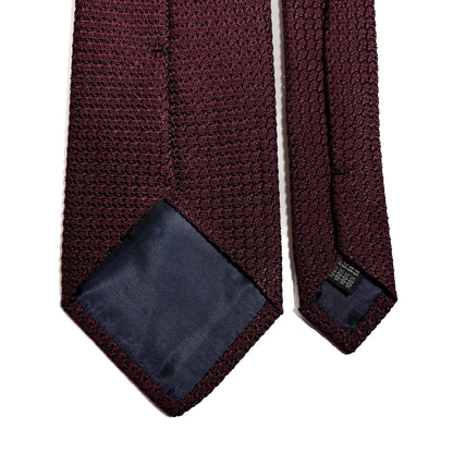 Burgundy Silk Grenadine Tie (Garza Grossa)-3