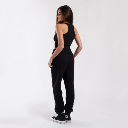 4010 - Women's Cropped 2x1 Ribbed Tank-4