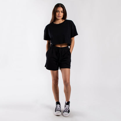 4000 - Women's Loose Cropped Tee-5