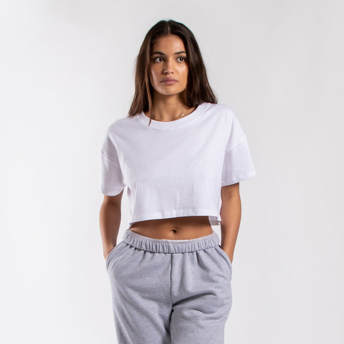 4000 - Women's Loose Cropped Tee-0