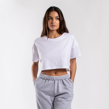 4000 - Women's Loose Cropped Tee-0