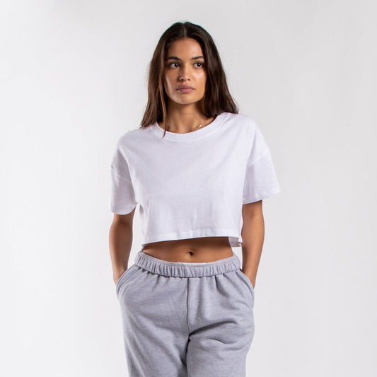 4000 - Women's Loose Cropped Tee-0