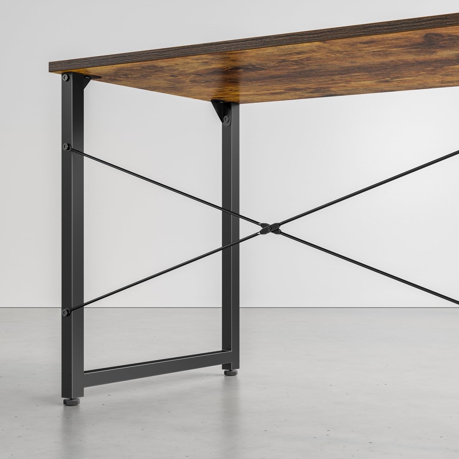 Computer Desk, 32 Inch Small Home Office Desk for Small Spaces, Modern Simple Style for Home, Office, Study, Writing, Rustic Brown-4