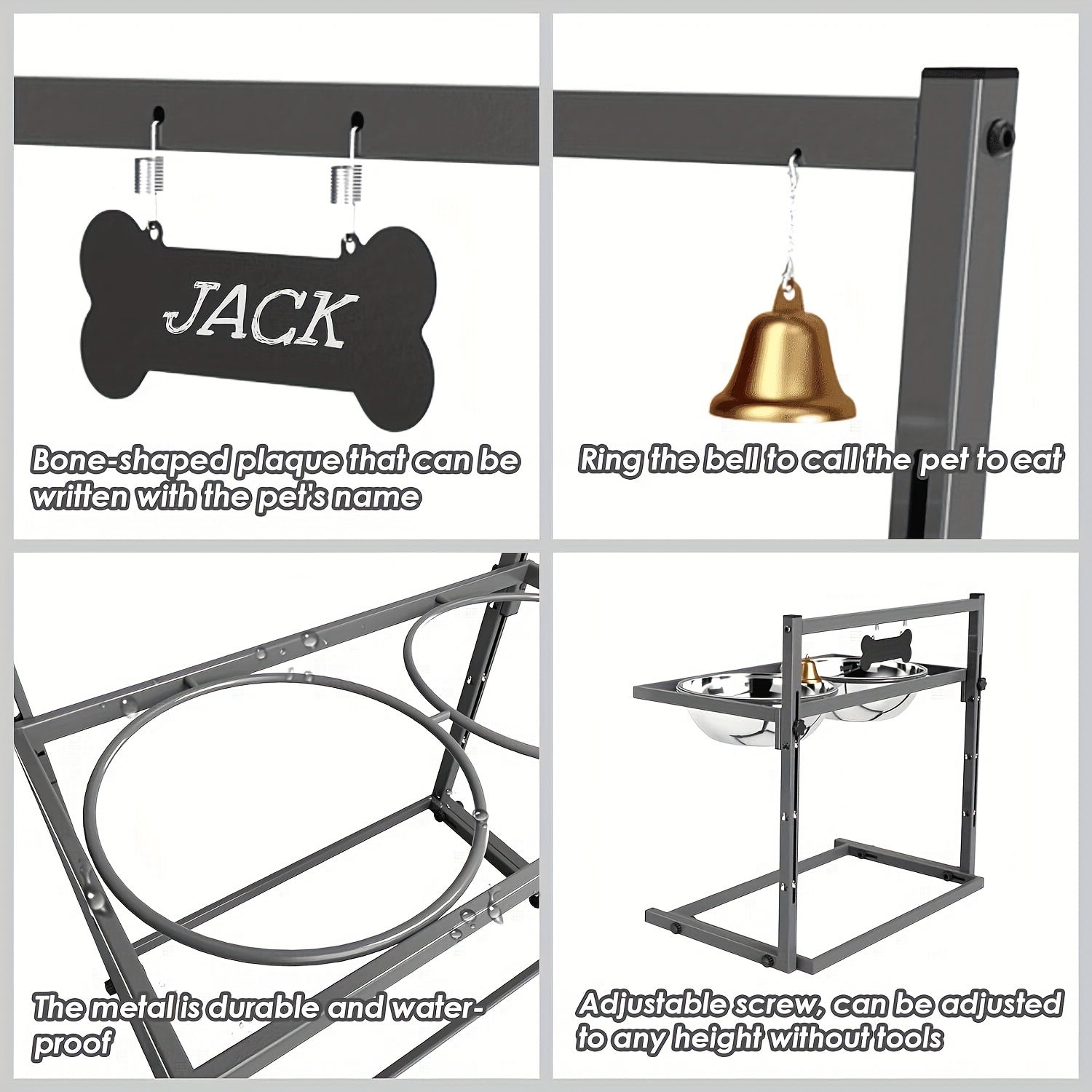 Elevated Dog Bowls for Large Dogs-2