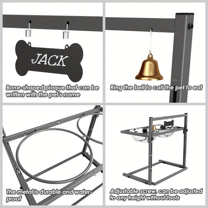 Elevated Dog Bowls for Large Dogs-2