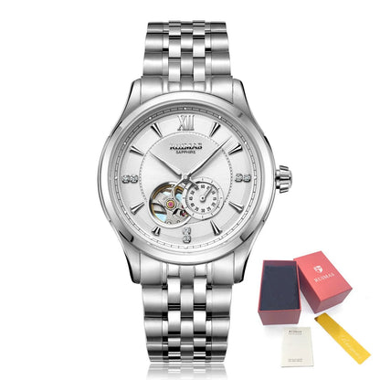 RUIMAS Luxury Men Mechanical Watches Sapphire Glass Stainless Steel Bracelet Business Casual WristWatch Clock Montre Homme-12