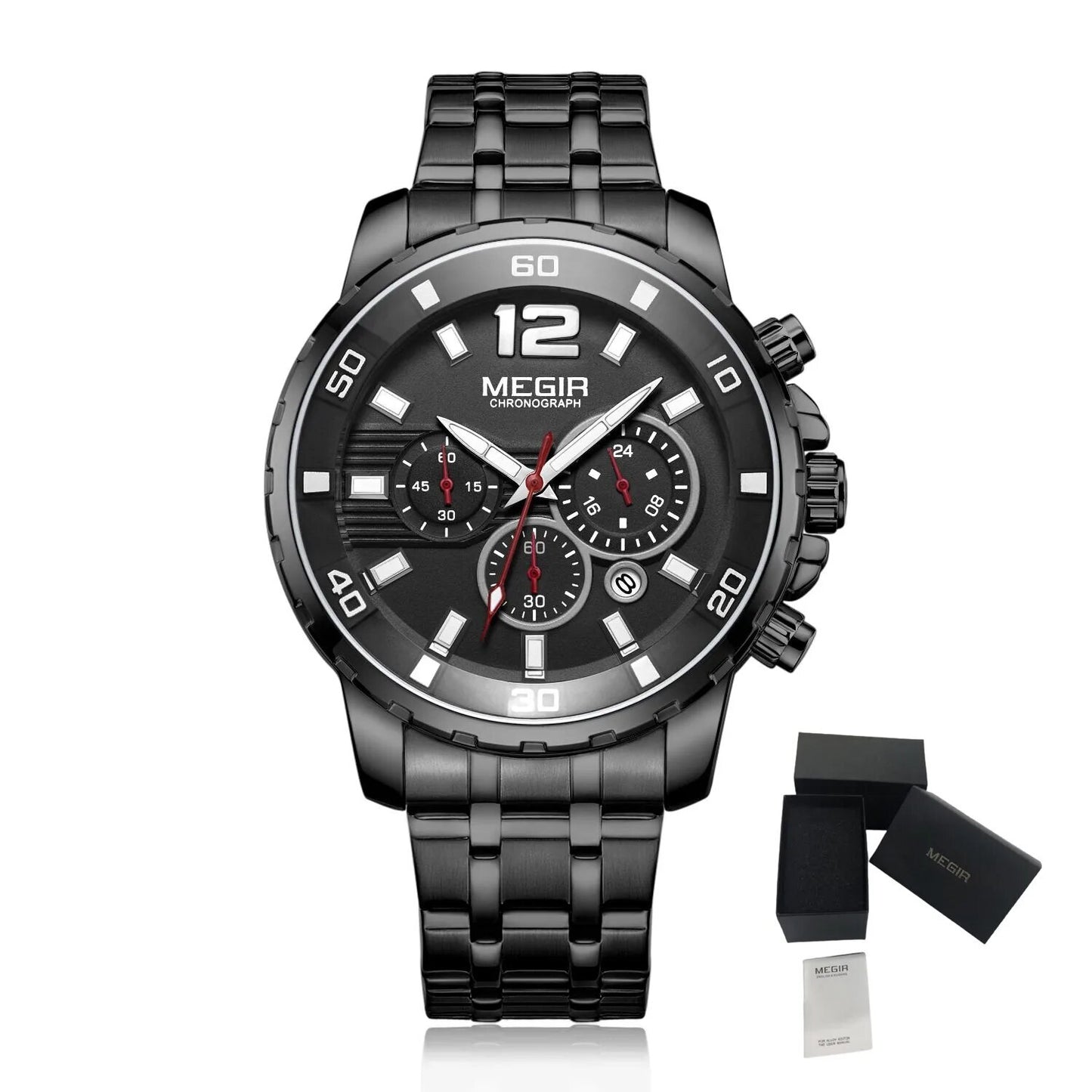 MEGIR Chronograph Quartz Men Watch Top Brand Luxury Military Wrist Watches Clock Men Relogio Masculino Business Wristwatch-19