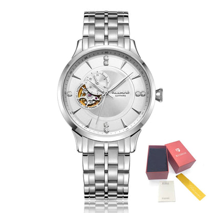 RUIMAS Gold Men Watch Luxury Stainless Steel Automatic Mechanical Watches Sapphire Glass Waterproof Wristwatch Relogio Masculino-12