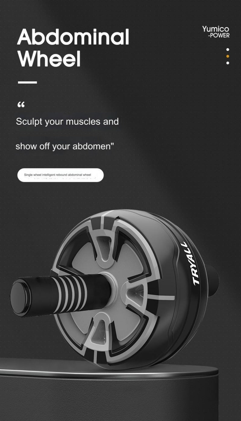 Automatic Rebound Ab Wheel – Home Fitness Equipment with Kneeling Pad-1