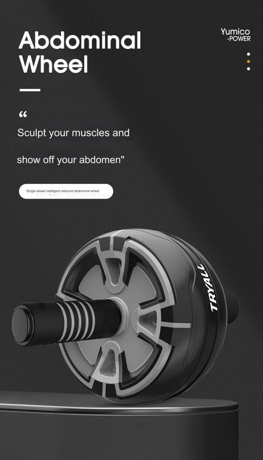 Automatic Rebound Ab Wheel – Home Fitness Equipment with Kneeling Pad-1