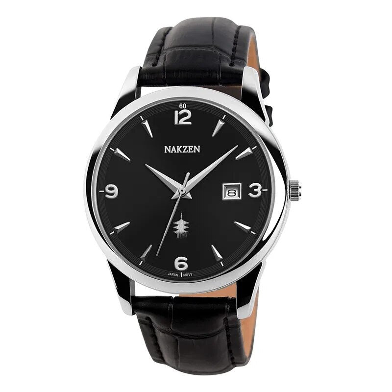 NAKZEN New Fashion Mens Watches Stainless Steel Top Brand Date Clock Waterproof Luxury Sports Quartz Watch Men Relogio Masculino-9