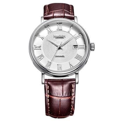 NAKZEN Men Classic Automatic Mechanical Watches Brand Luxury Man Stainless Steel Wristwatch Clock Relogio Masculino Miyota 9015-8