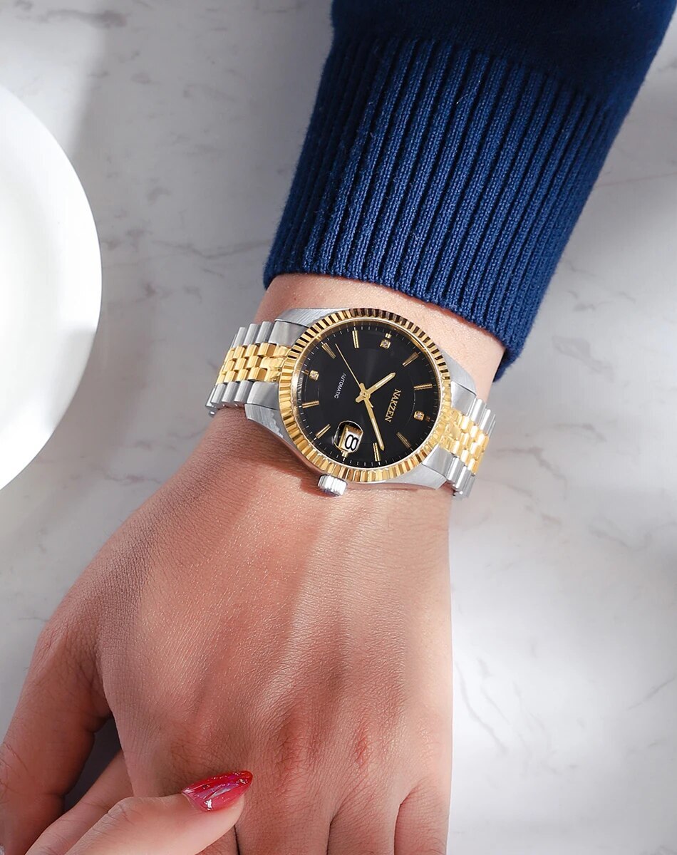 NAKZEN Watch Luxury Men Automatic Mechanical Tourbillon Clock Fashion Sapphire Glass Stainless Steel Waterproof Watches NH35 Mov-1