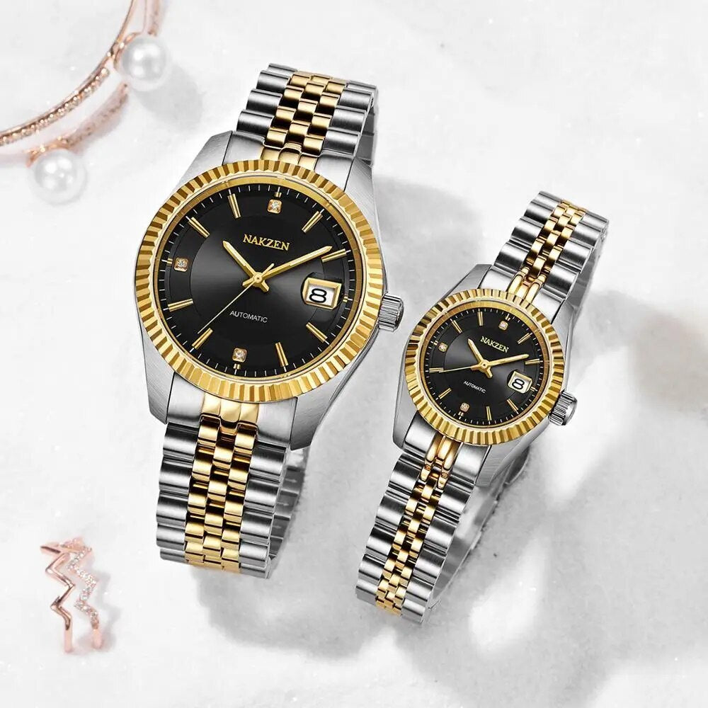 NAKZEN Watch Luxury Men Automatic Mechanical Tourbillon Clock Fashion Sapphire Glass Stainless Steel Waterproof Watches NH35 Mov-2