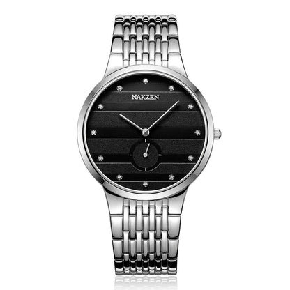 NAKZEN Diamond Men Watch Luxury Brand Sapphire Watches Mens Stainless Steel Black Gold Wristwatch Male Clock Relogio Masculino-6