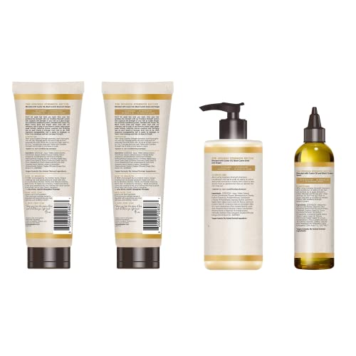 Carol's Daughter X Coco Gauff Goddess Strong Bundle: Hair Care Kit with Shampoo, Conditioner, Leave-In Treatment and Scalp Oil, 4 Items