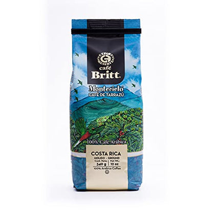 Café Britt® - Costa Rican Origins Coffee Bundle (12 oz.) (3-Pack) (Coffee From: Tarrazú, Tres Ríos & Poás) - Ground, Arabica Coffee, Kosher, Gluten Free, Gourmet & Medium Light & Dark Roast