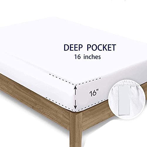Homewish Elephant Bed Sheet Set King Size,Tropical African Wild Animal Deep Pocket Fitted Sheet,1 Flat,2 Pillowcases,Starry Galaxy Sunflowers Butterfly Bed Mattress Cover, Bedroom Decor