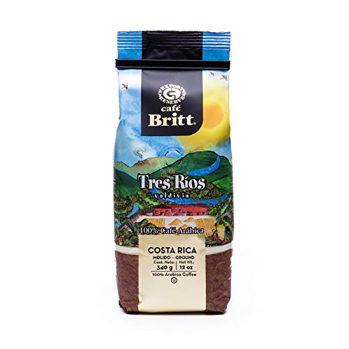 Café Britt® - Costa Rican Origins Coffee Bundle (12 oz.) (3-Pack) (Coffee From: Tarrazú, Tres Ríos & Poás) - Ground, Arabica Coffee, Kosher, Gluten Free, Gourmet & Medium Light & Dark Roast