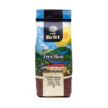 Café Britt® - Costa Rican Origins Coffee Bundle (12 oz.) (3-Pack) (Coffee From: Tarrazú, Tres Ríos & Poás) - Ground, Arabica Coffee, Kosher, Gluten Free, Gourmet & Medium Light & Dark Roast