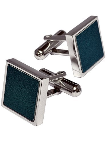 [TAVARAT] Cuff links mens Cufflinks for Men Genuine Leather Blue Tps-063-lu（blue）