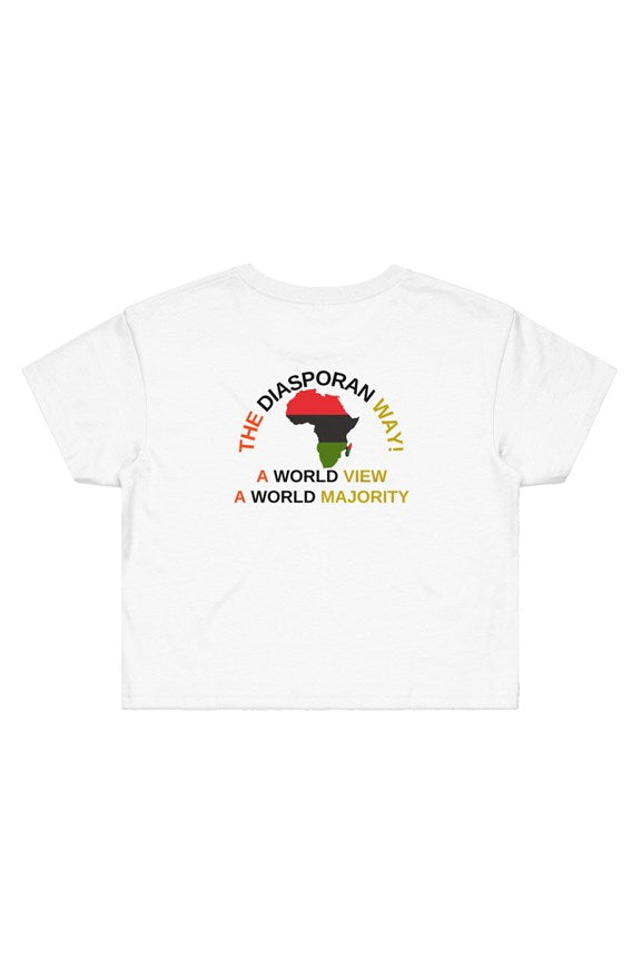 THE DIASPORAN WAY! Street Crop Tee by SobG Designs