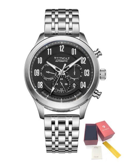 RUIMAS Watch Men Automatic Mechanical Watches Stainless Steel Luminous Business Wristwatch Top Brand Luxury Male Clock 6785-13