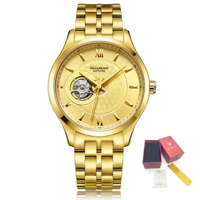 RUIMAS Business Men Watch Luxury Fashion Automatic Mechanical Watches for Men Waterproof Male Wristwatch Relogio Masculino 6754-11