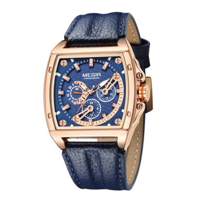 MEGIR Fashion Mens Watches Brand Luxury Waterproof Military WristWatch Leather Sport Quartz Date Weeds Clock Reloj Hombre-10