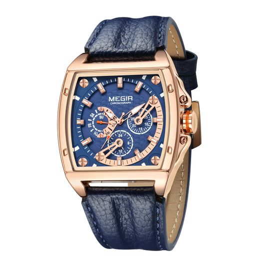 MEGIR Fashion Mens Watches Brand Luxury Waterproof Military WristWatch Leather Sport Quartz Date Weeds Clock Reloj Hombre-10