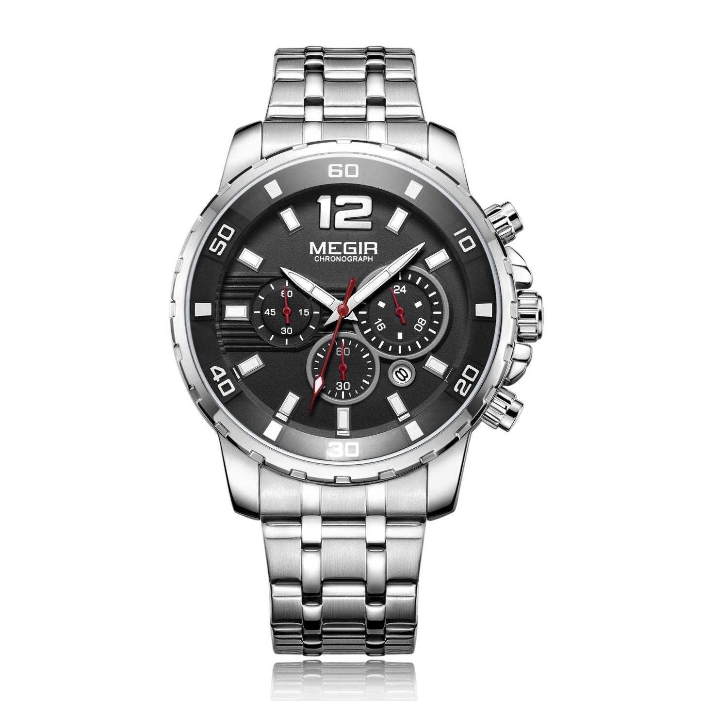 MEGIR Chronograph Quartz Men Watch Top Brand Luxury Military Wrist Watches Clock Men Relogio Masculino Business Wristwatch-8