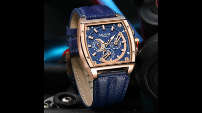 MEGIR Fashion Mens Watches Brand Luxury Waterproof Military WristWatch Leather Sport Quartz Date Weeds Clock Reloj Hombre-14