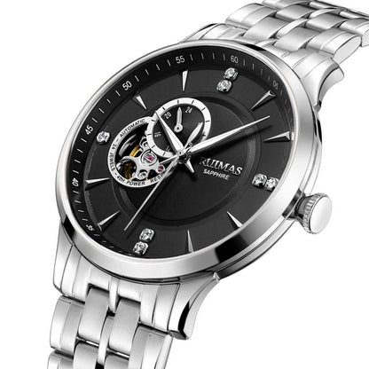 RUIMAS Gold Men Watch Luxury Stainless Steel Automatic Mechanical Watches Sapphire Glass Waterproof Wristwatch Relogio Masculino-5