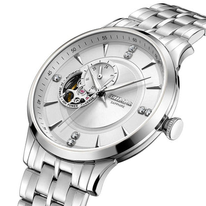 RUIMAS Gold Men Watch Luxury Stainless Steel Automatic Mechanical Watches Sapphire Glass Waterproof Wristwatch Relogio Masculino-7