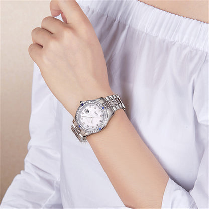 RUIMAS Sapphire Mechanical Women Watch Brand Luxury Steel Bracelet Ladies Fashion Watch Automatic Female Clock Reloj Mujer 6740-3