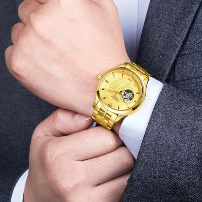 RUIMAS Business Men Watch Luxury Fashion Automatic Mechanical Watches for Men Waterproof Male Wristwatch Relogio Masculino 6754-1