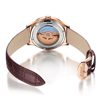 RUIMAS Business Men Watch Luxury Fashion Automatic Mechanical Watches for Men Waterproof Male Wristwatch Relogio Masculino 6754-8