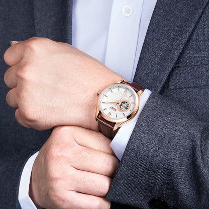 RUIMAS Business Men Watch Luxury Fashion Automatic Mechanical Watches for Men Waterproof Male Wristwatch Relogio Masculino 6754-4