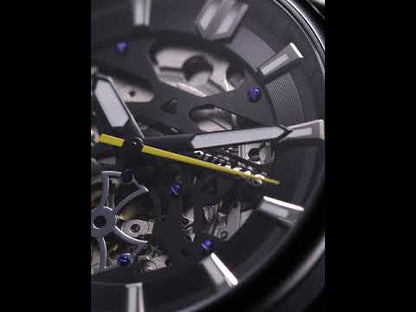 RUIMAS Men's Watch Stainless Steel Automatic Mechanical Wristwatches Luxury Business Man Watches 5ATM Luminous Male Clock 6770-11