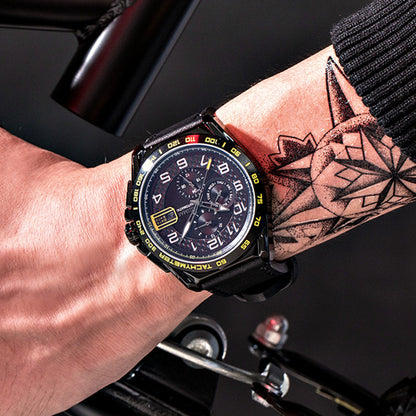 RUIMAS Luxury Men Watches Automatic Mechanical Watch Fashion Sport Casual Wristwatch Leather Strap Luminous Date Male Clock 6771-1