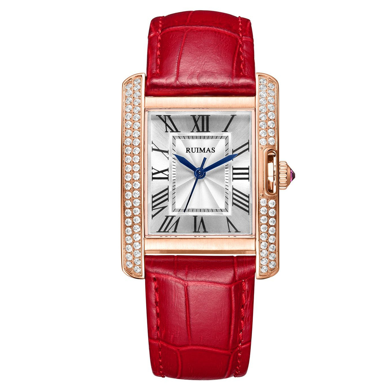 RUIMAS Fashion Automatic Mechanical Watch for Women Luxury Leather Ladies Wristwatch Waterproof Female Clock Reloj Mujer 6773-9