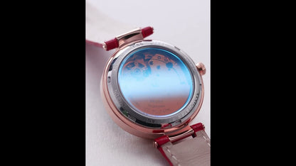 RUIMAS Women's Watch Automatic Mechanical Watches Sapphire Ladies Clock Top Brand Luxury Fashion Female Wristwatch Leather 6776-12