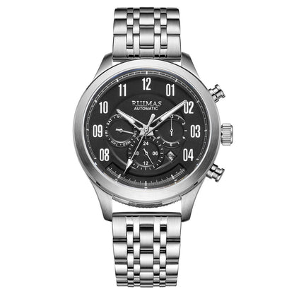 RUIMAS Watch Men Automatic Mechanical Watches Stainless Steel Luminous Business Wristwatch Top Brand Luxury Male Clock 6785-7