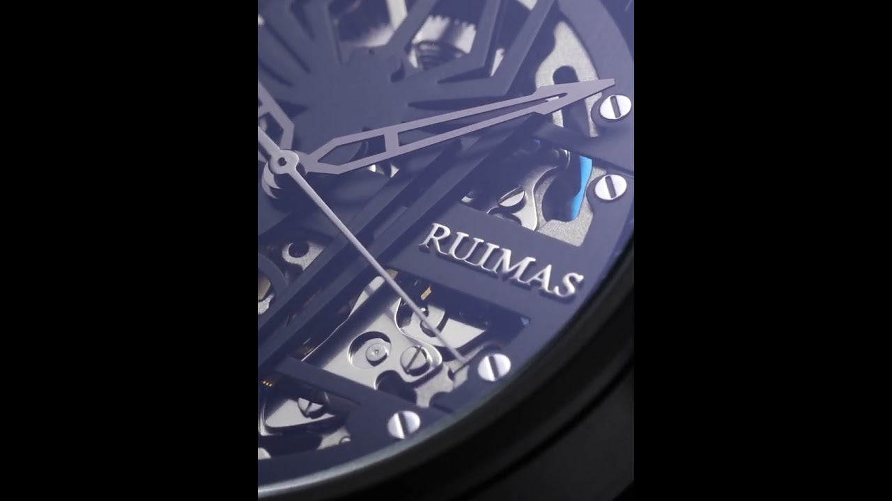 RUIMAS Watches for Men Top Brand Luxury Mechanical Chronograph Clock Stainless Steel Casual Wrist Watch Man Business Watch 6787-12