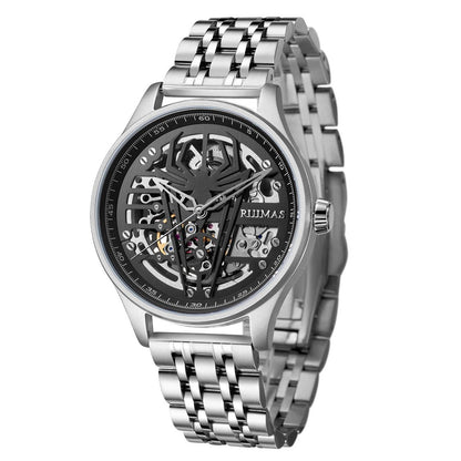 RUIMAS Watches for Men Top Brand Luxury Mechanical Chronograph Clock Stainless Steel Casual Wrist Watch Man Business Watch 6787-8