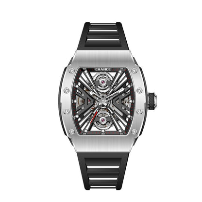 CHANCE Luxury Hollow Out Mechanical Watches for Men Waterproof Automatic Movement Watch Stainless Steel Sports Casual Wristwatch-1